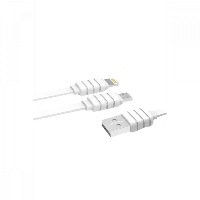 Konfulon S56 2in1 (Lightning-Micro USB) Kablo 1.2M 2.1A