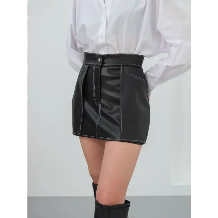 Kontrast deri etek siyah w260015