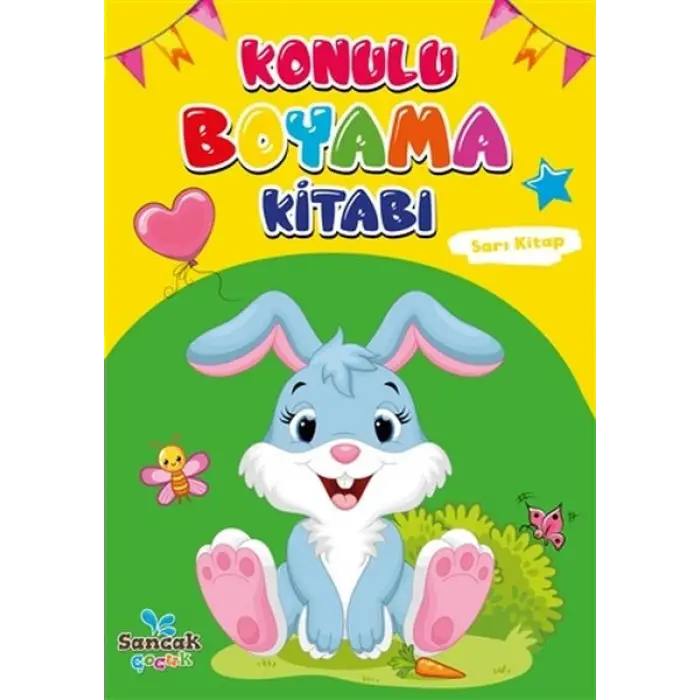 Konulu Boyama Kitabı - Sarı Kitap