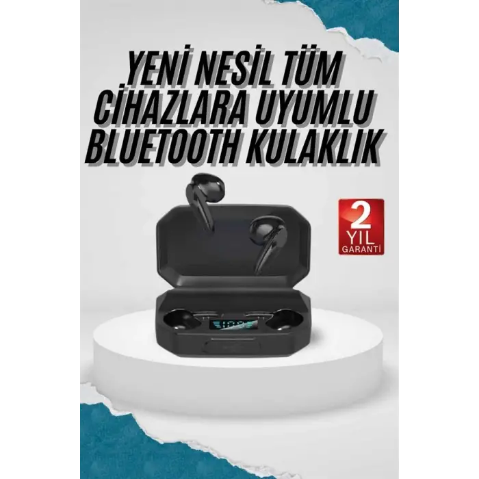 Kulak İçi Bluetooth Kulaklık Rgb Işıklı Çift Mikrofonlu iOS/Android Uyumlu BT 5.2