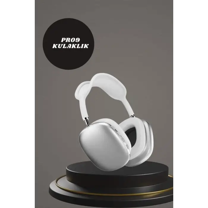 Kulak Üstü P9 Kablosuz Bluetooth Kulaklık ve 7 Kordonlu Akıllı Saat