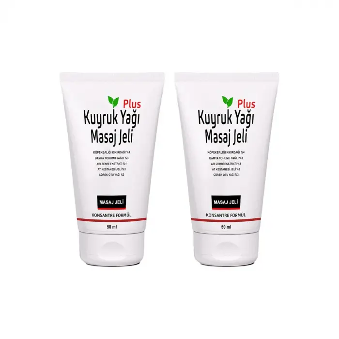 Kuyruk Yağı Masaj Jeli Plus 2 Adet 50 ml Konsantre Formül