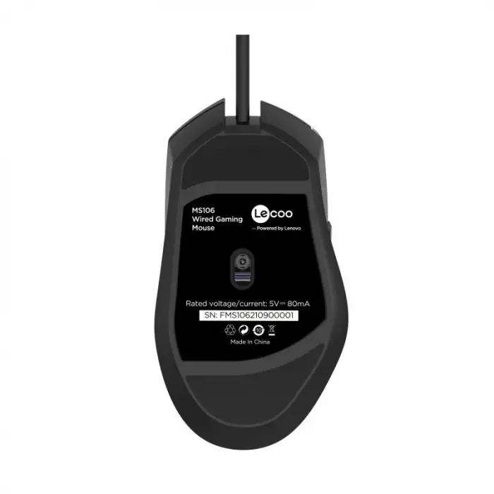 LENOVO LECOO MS106 Usb+Kablolu 3200DPI+7 Tuşlu RGB Aydınlatmalı Gaming Mouse