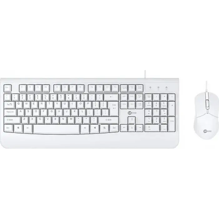 LENOVO LECOO Q Usb Kablolu Beyaz Klavye/Mouse Set CM105