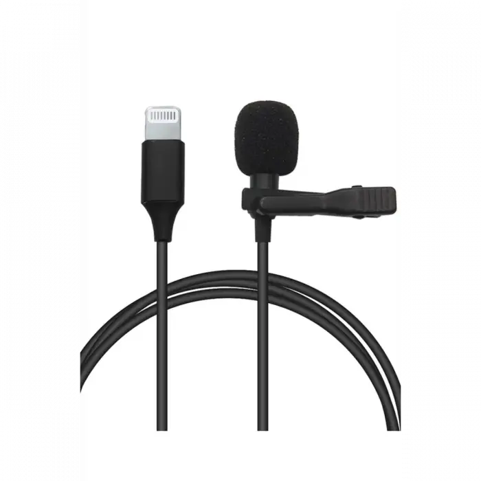 Lightning 2 Metre Double Mikrofon - Siyah