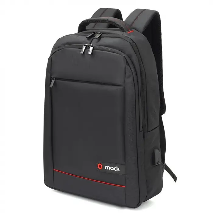 MACK MCC-007 17.3" OFFICE USB GİRİŞLİ NOTEBOOK SIRT ÇANTASI SİYAH