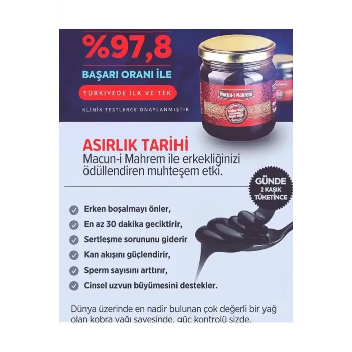 Macun-i Mahrem Erkeklere Özel Doğal Karışım 240 Gr