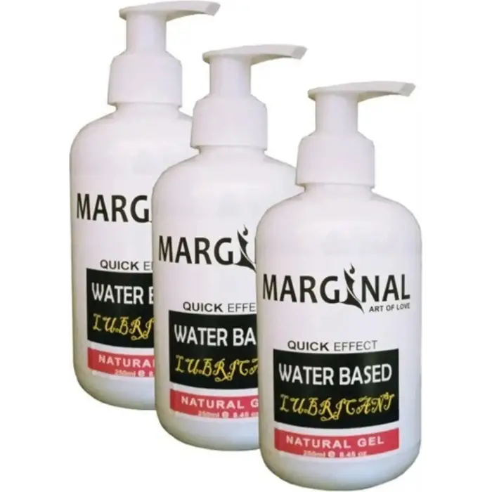 MARGİNAL WATER BASED LUBRİCANT GEL 250 ML JEL 3 ADET