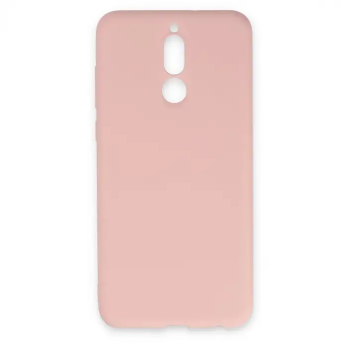 Mate 10 Lite Kılıf Nano içi Kadife Silikon - Pudra