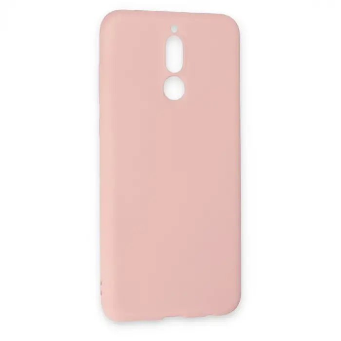 Mate 10 Lite Kılıf Nano içi Kadife Silikon - Pudra