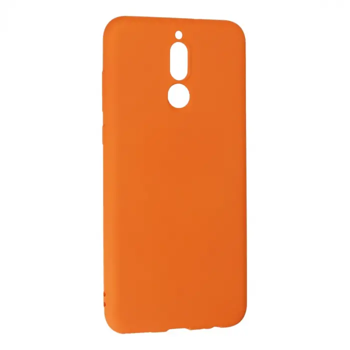 Mate 10 Lite Kılıf Nano içi Kadife Silikon - Turuncu