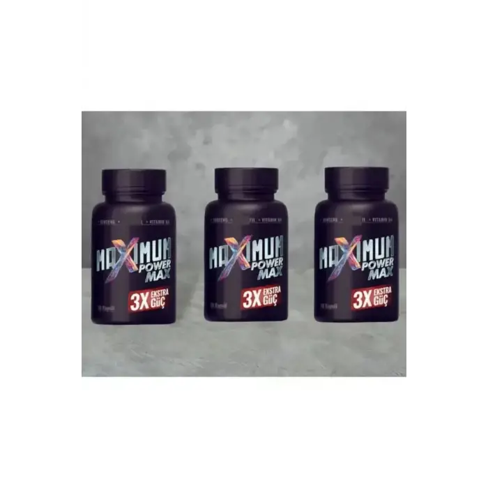Maximum Power Max 3x Effect Erkeklere Extra Sertlik Maxìmum Güç 30 Lu X 3 Adet