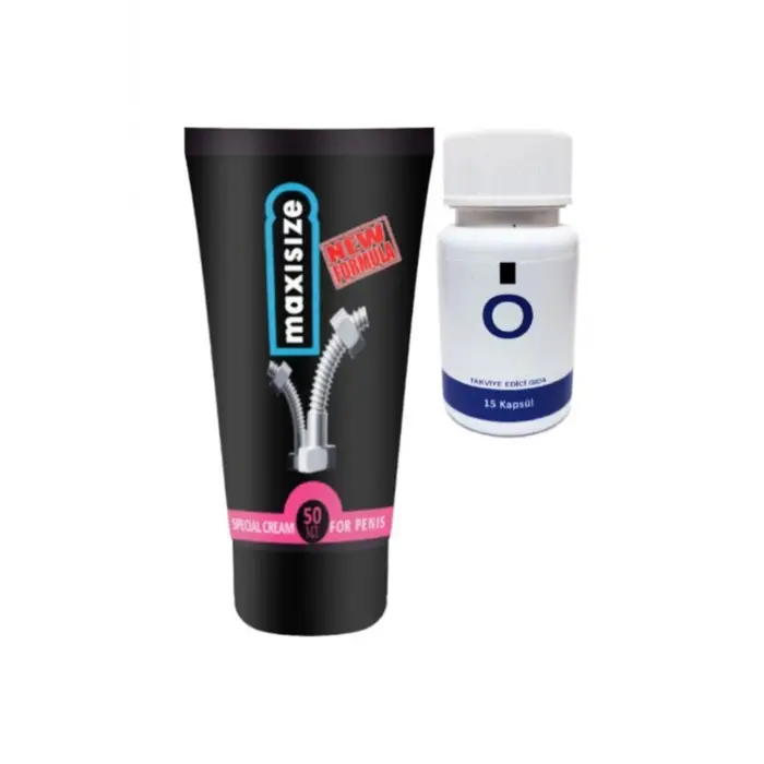Maxsize Erkeğe Özel 50 ml Krem + Yanında O Caps 15li Erkeğe