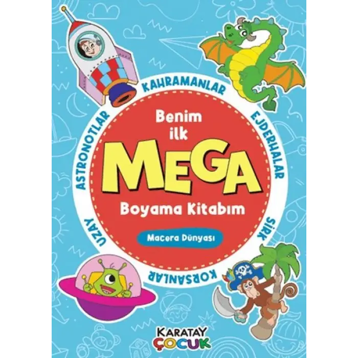 Mega Boyama Kitabım - Macera Dünyası