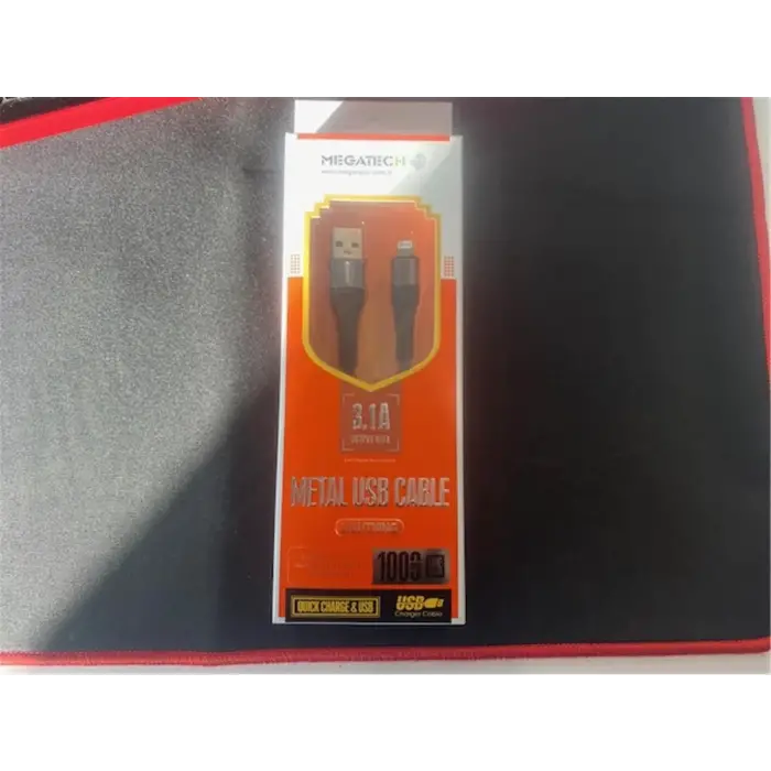 Megatech Data Kablosu Hasır 3.1 Amper İOS Gri