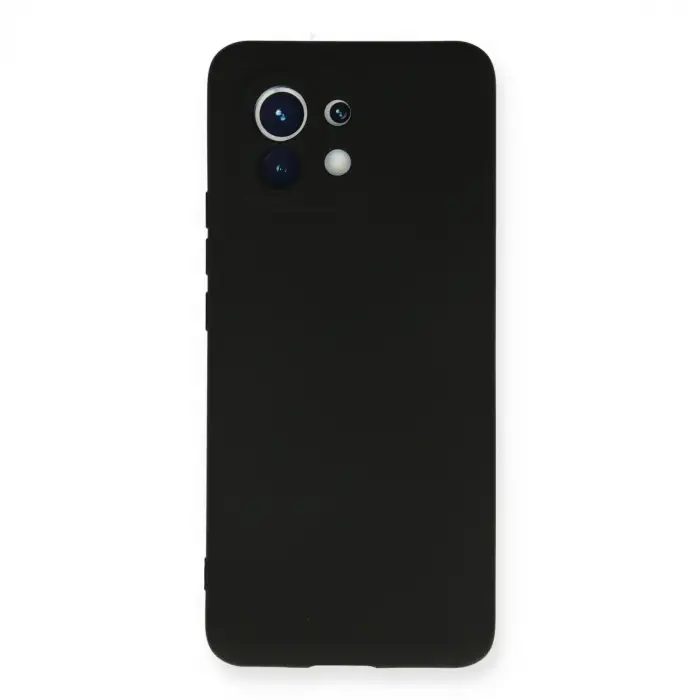 Mi 11 Kılıf Nano içi Kadife Silikon - Siyah