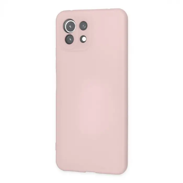 Mİ 11 Lite Kılıf Nano içi Kadife Silikon - Pudra