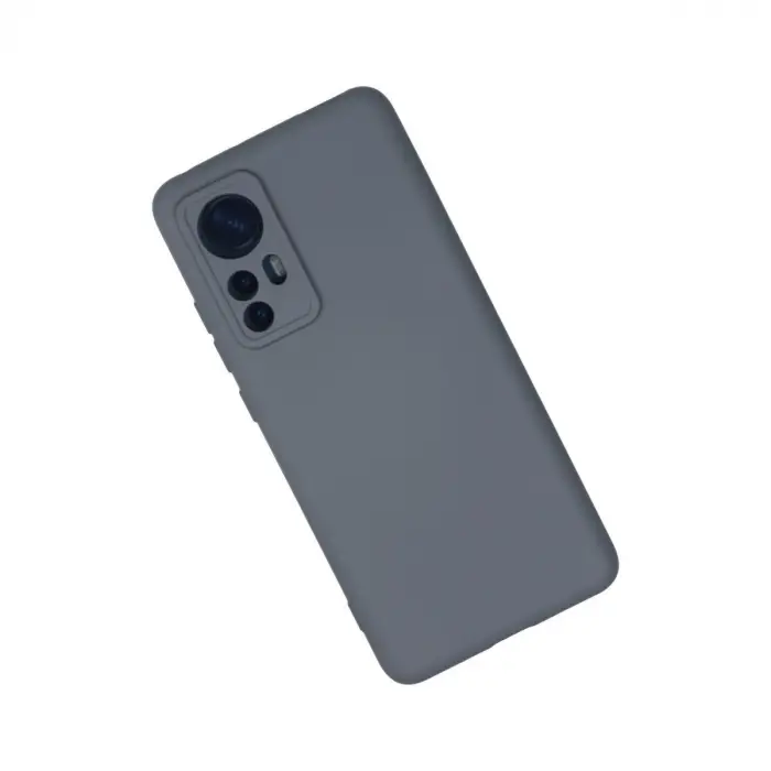 Mi 12 Kılıf Nano içi Kadife Silikon - Gri