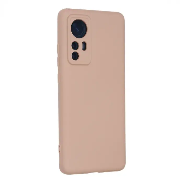 Mi 12 Kılıf Nano içi Kadife Silikon - Pudra