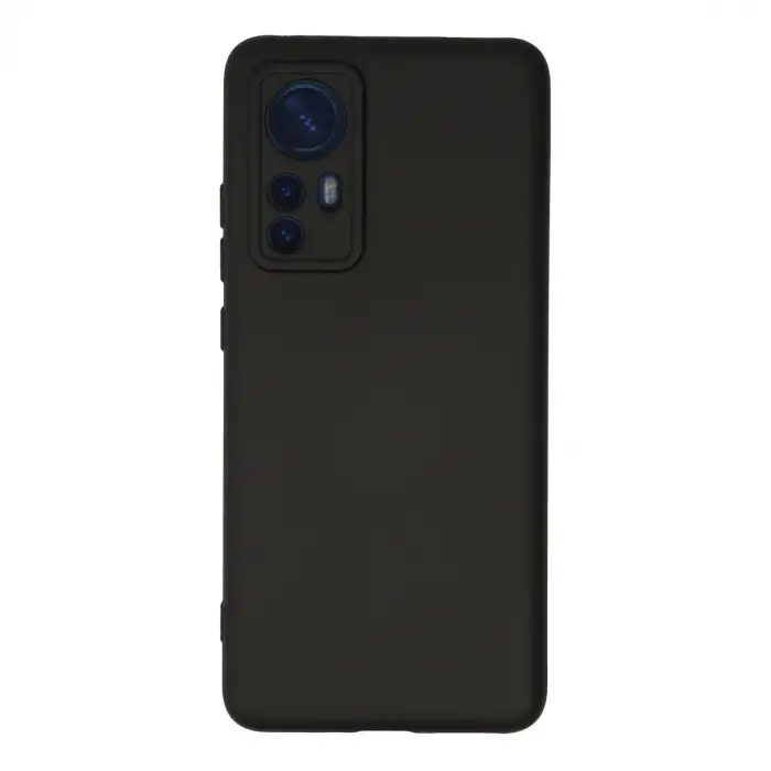 Mi 12 Kılıf Nano içi Kadife Silikon - Siyah