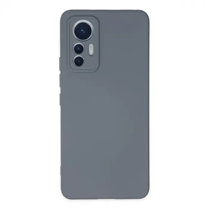 Mi 12 Lite Kılıf Nano içi Kadife Silikon - Gri