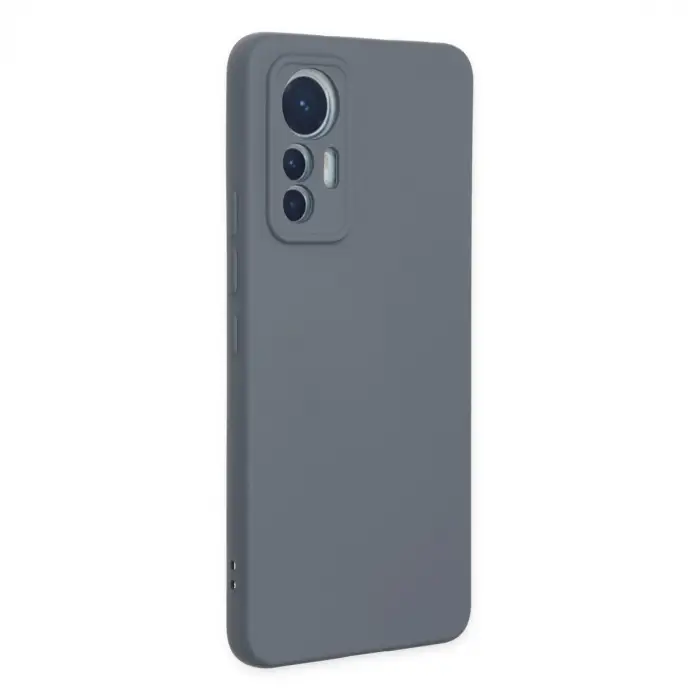 Mi 12 Lite Kılıf Nano içi Kadife Silikon - Gri