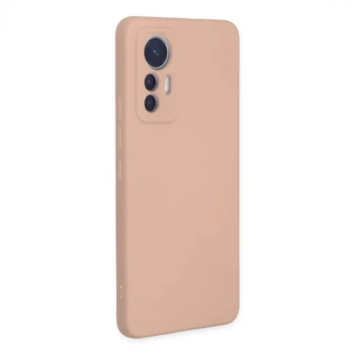 Mi 12 Lite Kılıf Nano içi Kadife Silikon - Pudra