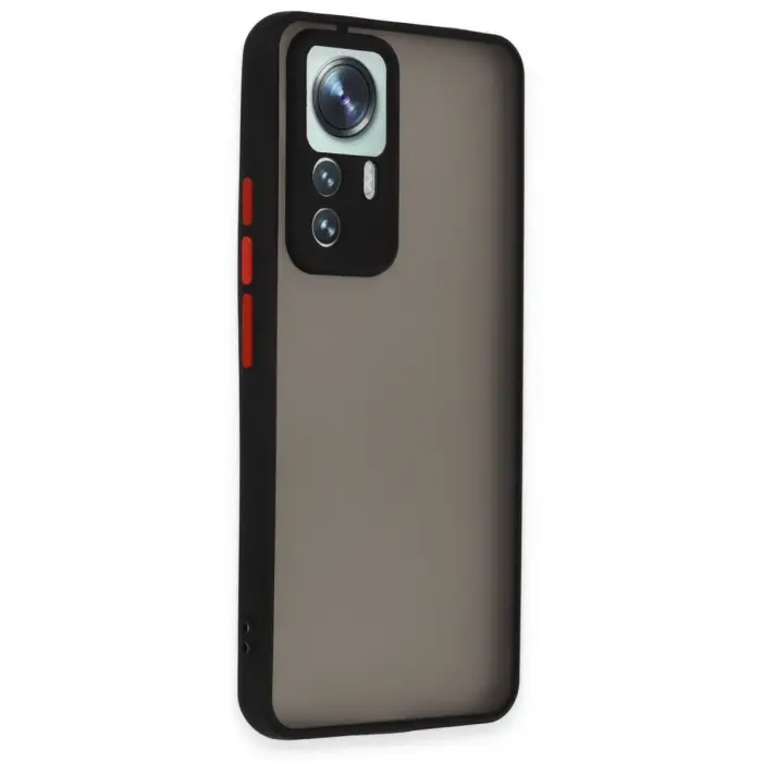Mi 12T Pro Kılıf Montreal Silikon Kapak - Siyah