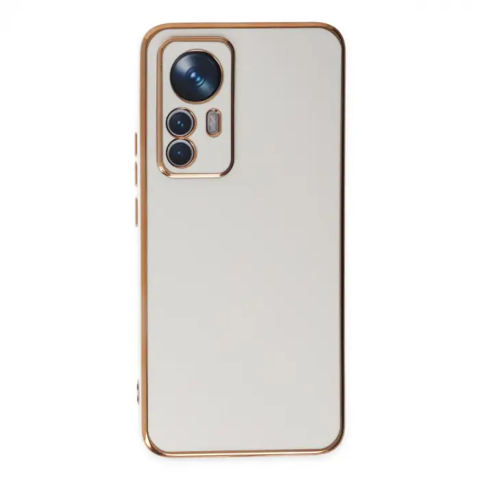Mi 12T Pro Kılıf Volet Silikon - Beyaz