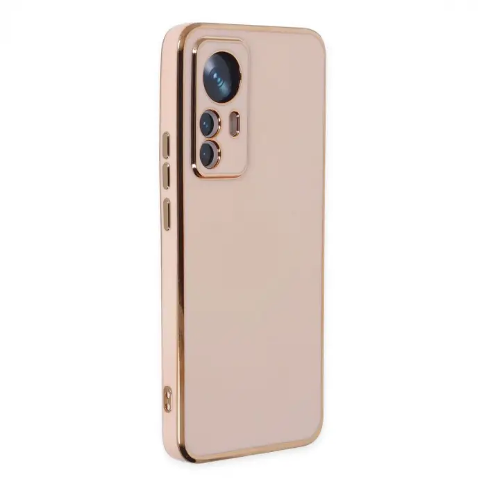 Mi 12T Pro Kılıf Volet Silikon - Pembe