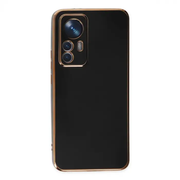 Mi 12T Pro Kılıf Volet Silikon - Siyah