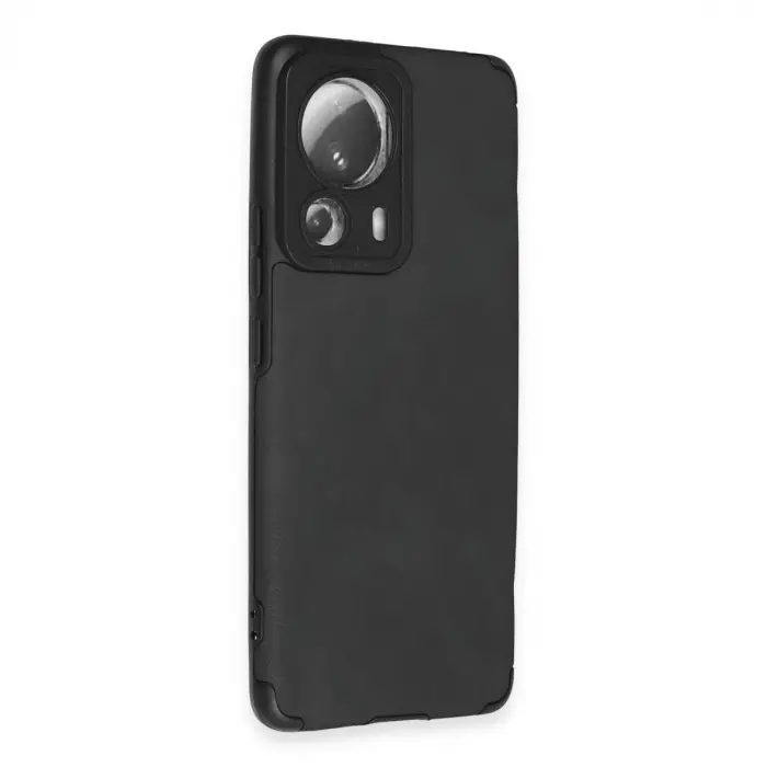 Mi 13 Lite Kılıf Loop Deri Silikon - Siyah