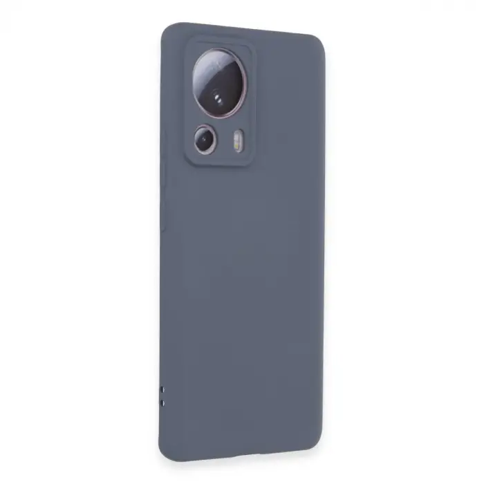 Mi 13 Lite Kılıf Nano içi Kadife Silikon - Gri