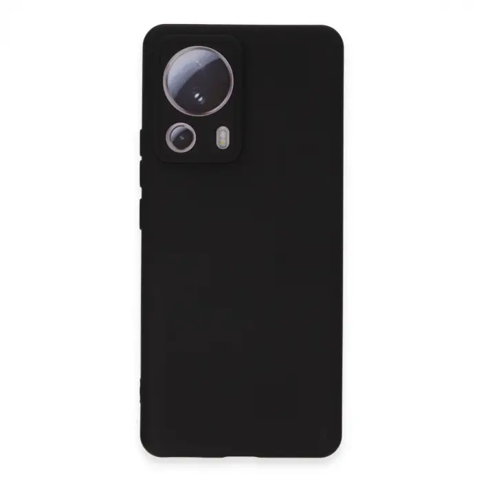 Mi 13 Lite Kılıf Nano içi Kadife Silikon - Siyah