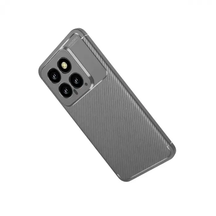 Mi 14T Kılıf Auto Focus Karbon Kapak - Gri