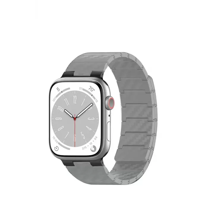 Movenchy Apple Watch 45mm Carbon Steel Kordon - Yıldız Işığı