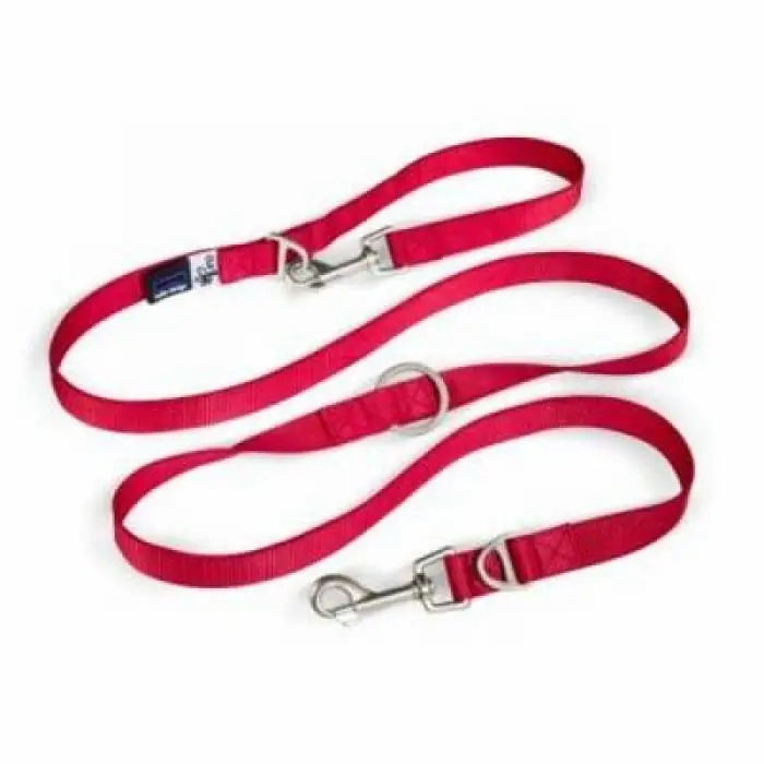 Naylon Ayarlanabilen Köpek Gezdirme Tasması Red Large
