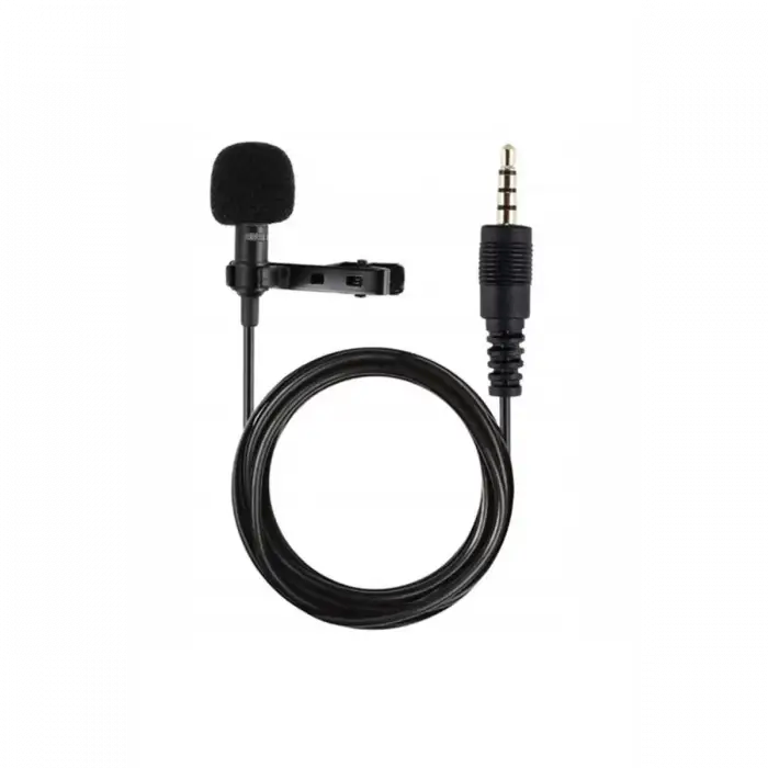 Newface 3.5mm Jak 1.5 Metre Double Mikrofon - Siyah