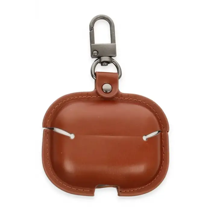 Newface Apple Airpods 3 (3.nesil) Çanta Deri Kılıf - Taba