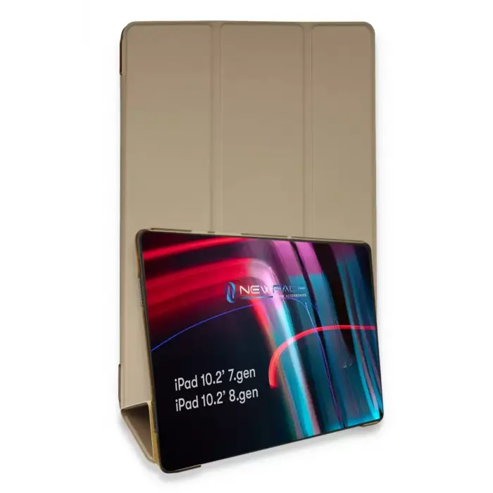 Newface Apple iPad 10.2 (7.nesil) Kılıf Tablet Smart Kılıf - Gold