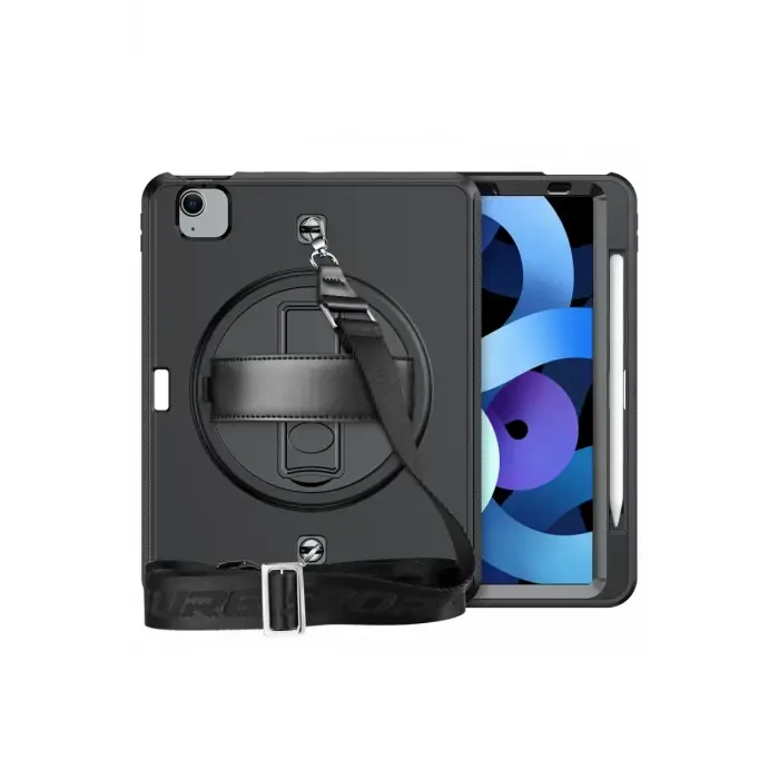 Newface Apple iPad Pro 11 (2020) Kılıf Strap-C Otterbox Tablet Kapak - Siyah
