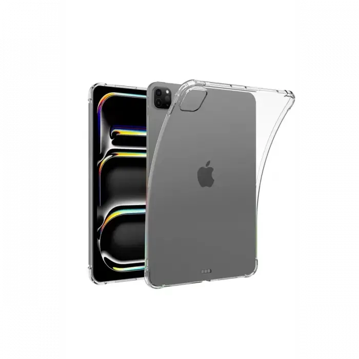 Newface Apple iPad Pro 11 (2024) Kılıf Anti Shock Tablet Silikon - Şeffaf