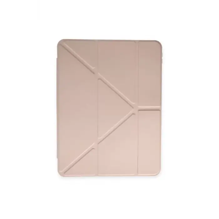 Newface Apple iPad Pro 12.9 (2021) Kılıf Kalemlikli Mars Tablet Kılıfı - Rose Gold