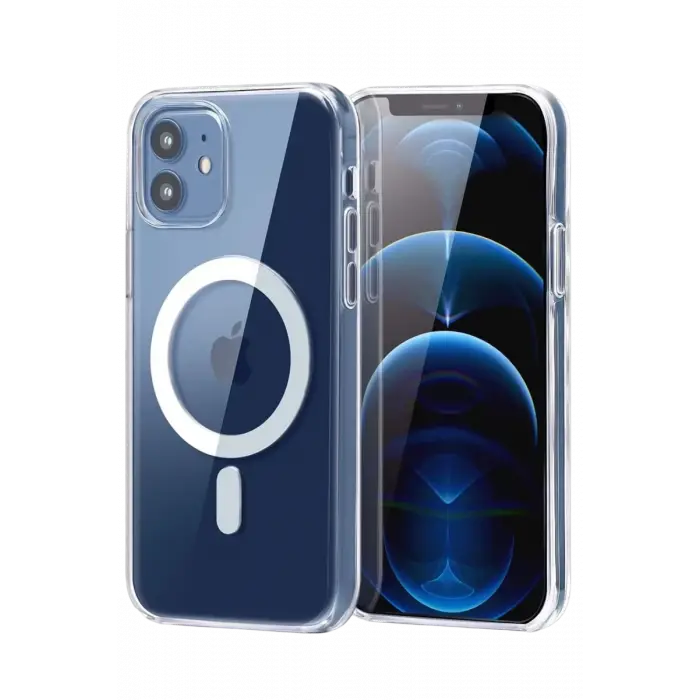 Newface Apple iPhone 11 Combo Sert Şeffaf Magsafe Kapak - Şeffaf