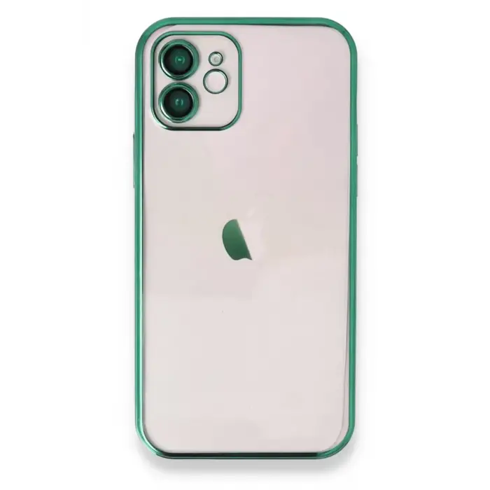 Newface Apple iPhone 11 Kılıf Razer Lensli Silikon - Yeşil