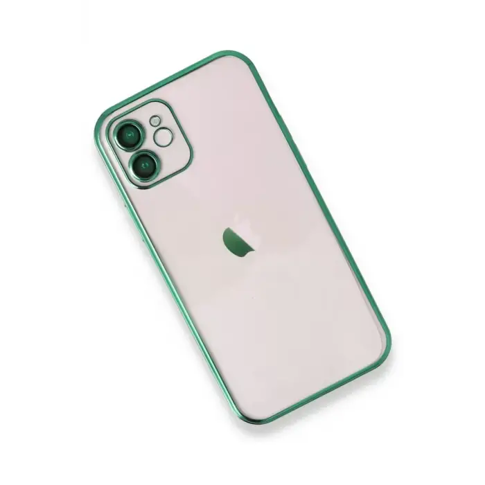 Newface Apple iPhone 11 Kılıf Razer Lensli Silikon - Yeşil
