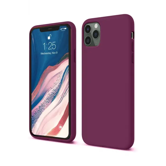 Newface Apple iPhone 11 Pro Kılıf First Silikon - Mürdüm