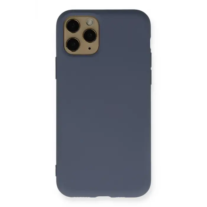 Newface Apple iPhone 11 Pro Kılıf Nano içi Kadife Silikon - Gri