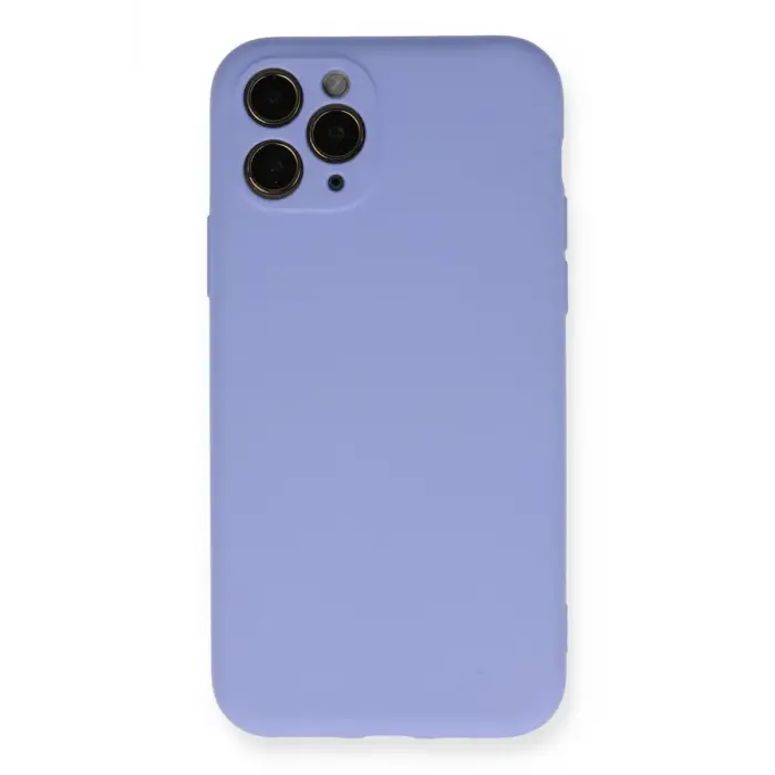 Newface Apple iPhone 11 Pro Kılıf Nano içi Kadife Silikon- Lila