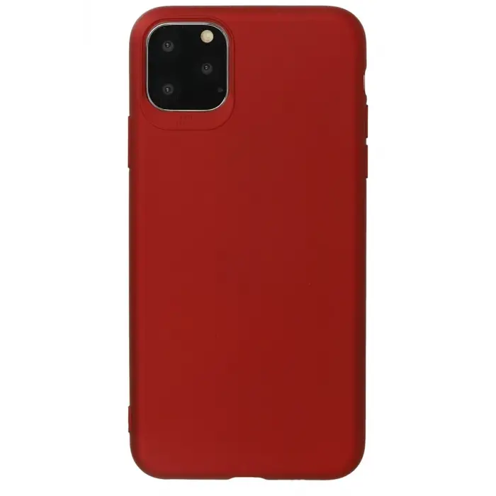 Newface Apple iPhone 11 Pro Max Kılıf First Silikon - Bordo